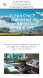 Mobile Screenshot of clearspaces.ca