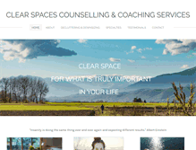 Tablet Screenshot of clearspaces.ca